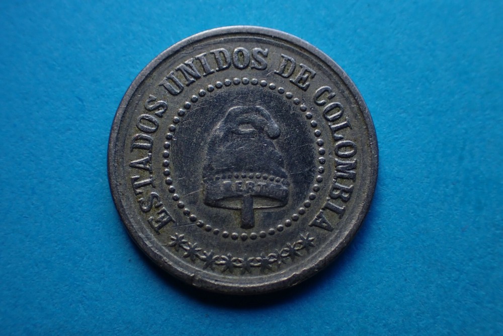 Columbia, 2 1/2 Centavos 1881, as shown.