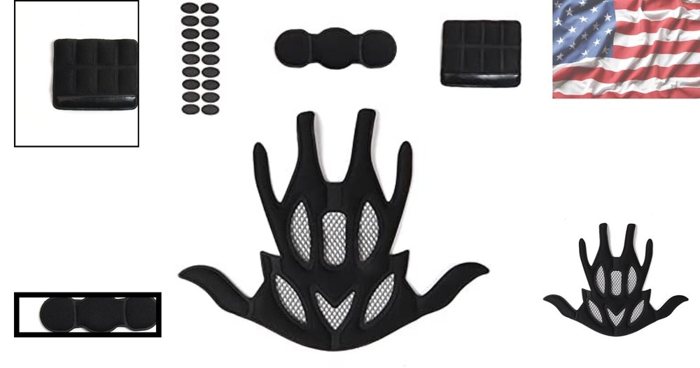 Complete Helmet Replacement Padding Set - 21PCS for Maximum Riding Comfort