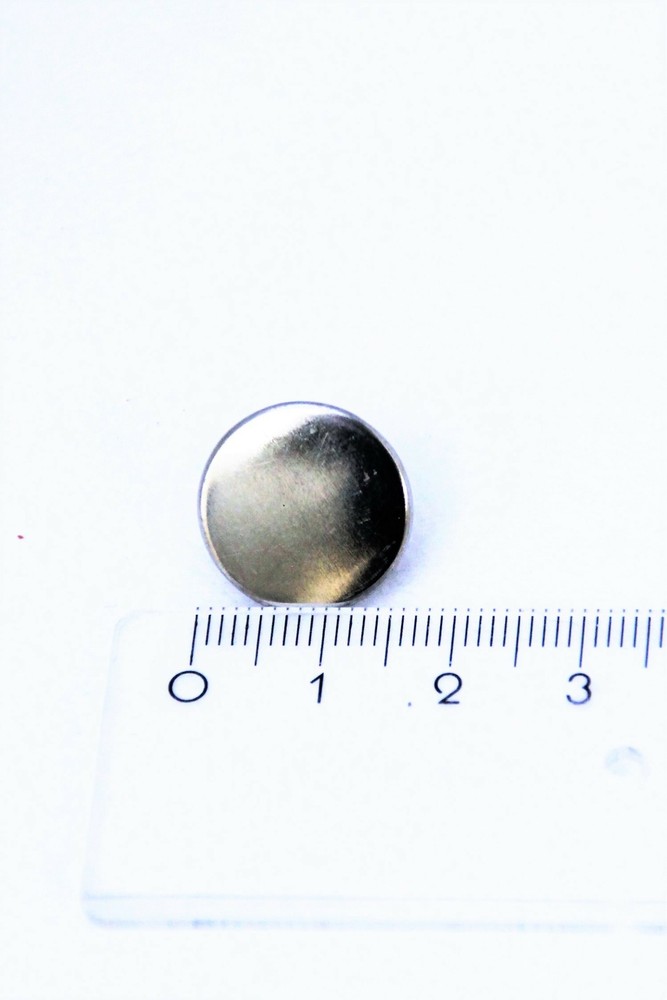 Patented Jeans Knob Buttons 10x Seamless Smooth Silver 17MM