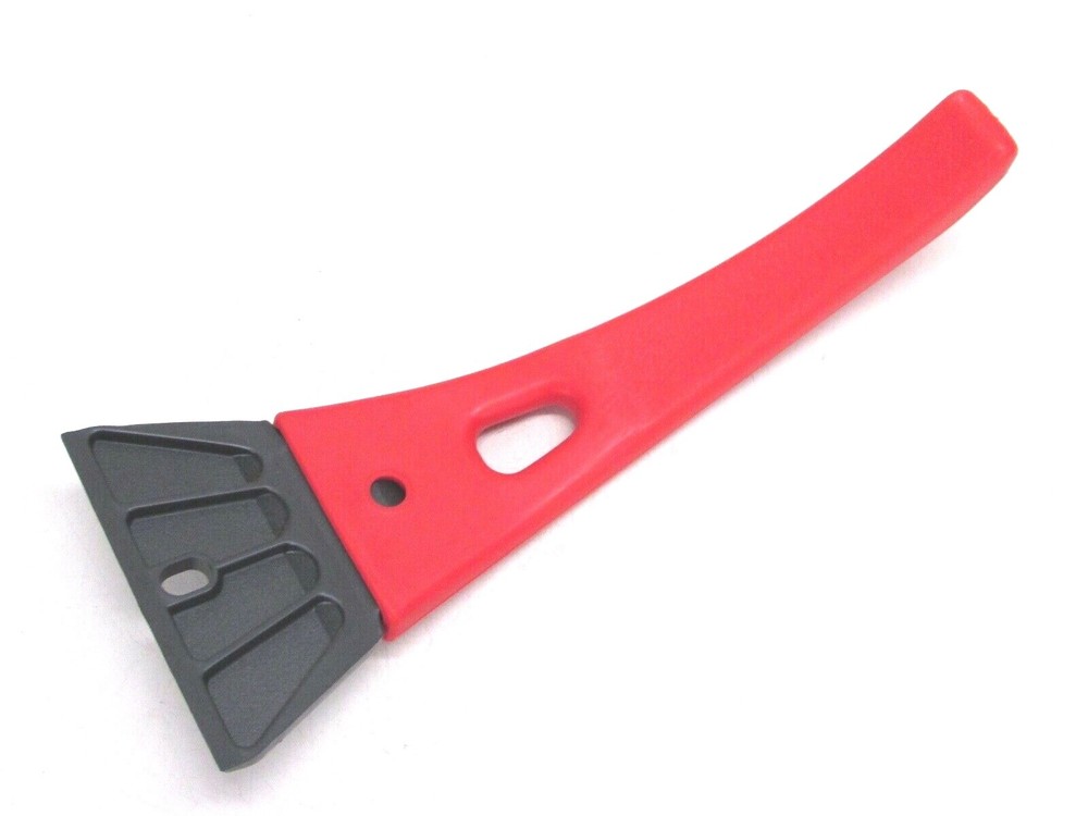 NOS! MALLORY 10" RED PLASTIC ICE SCRAPER, #898