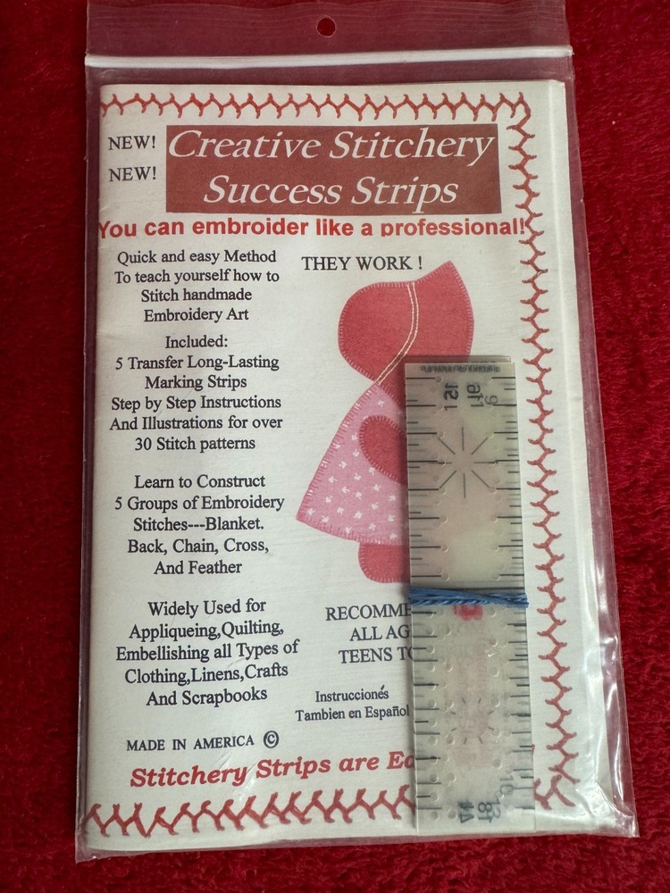 NIP Creative Stitchery Success Transfer Strips Instructions & More