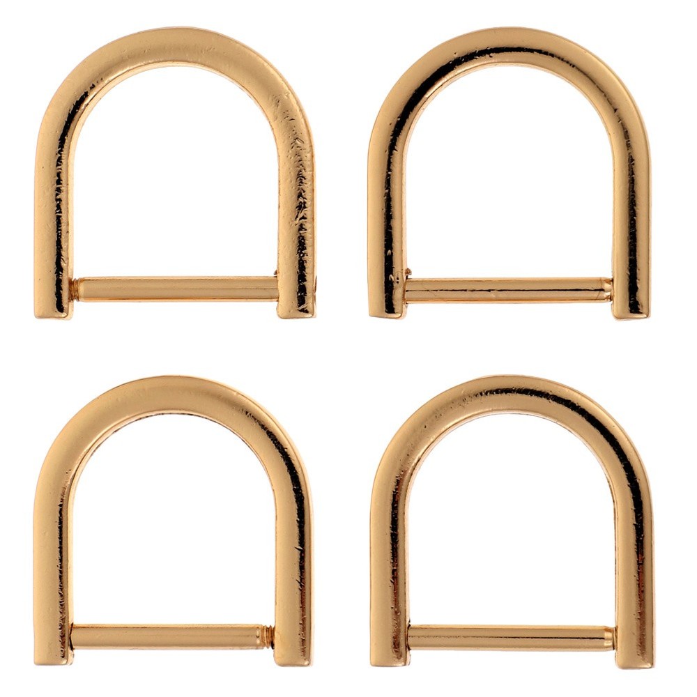 4 Pcs D Shape Rings Luggage Bag Hardware Accessories Strap Replacement