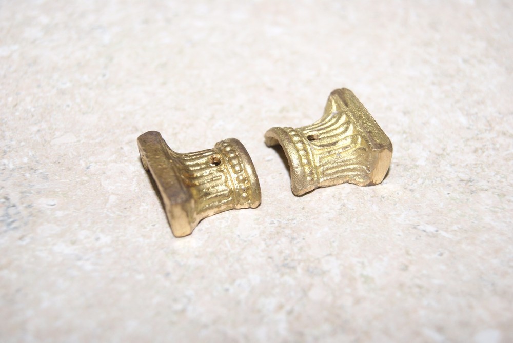 ORNATE COLUMN HOLDERS 1/2 INCH COLUMN NEW CLOCK PART