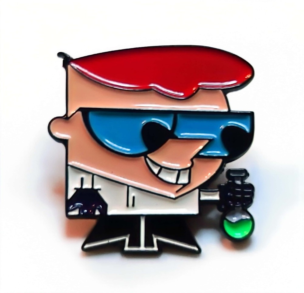 Cartoon Network Dexter's Laboratory Lapel Tie Backpack Enamel Pin
