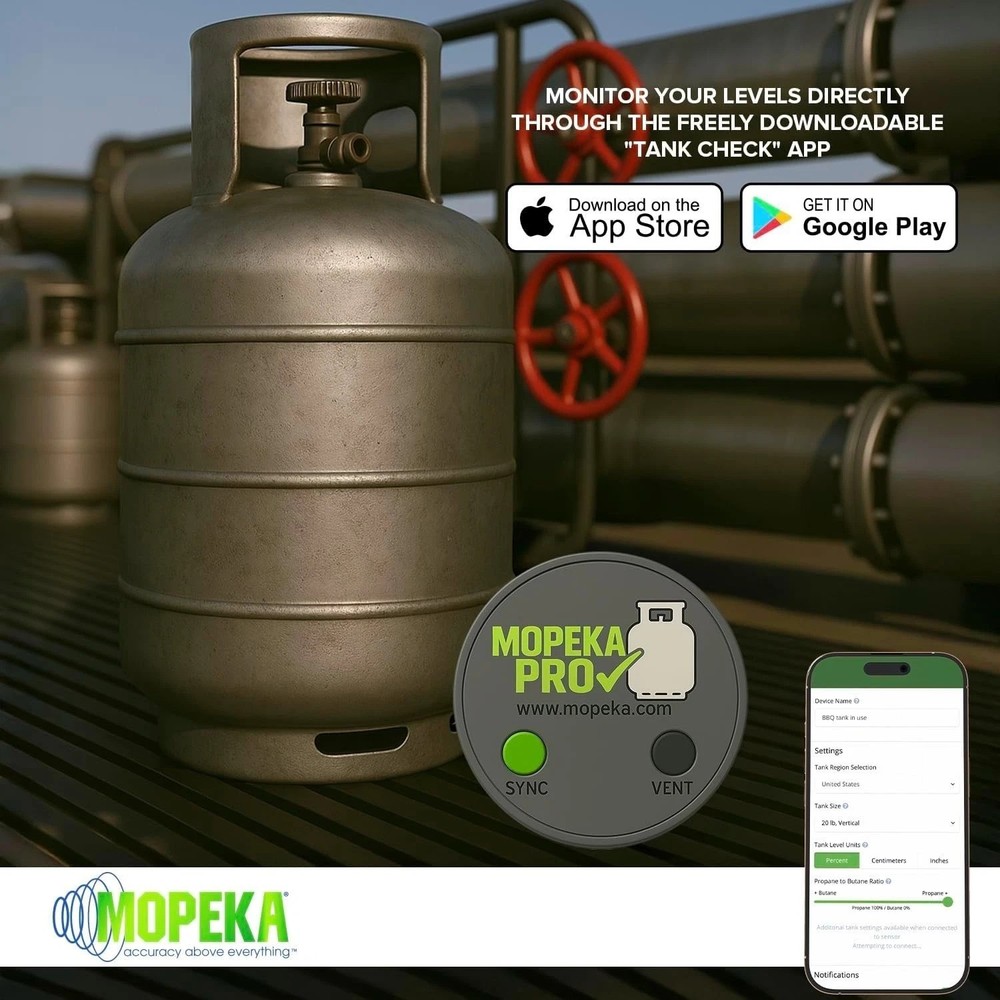 Pro Check Sensor - Wireless Propane Tank Magnetic Sensor Level Indicator - Pr...