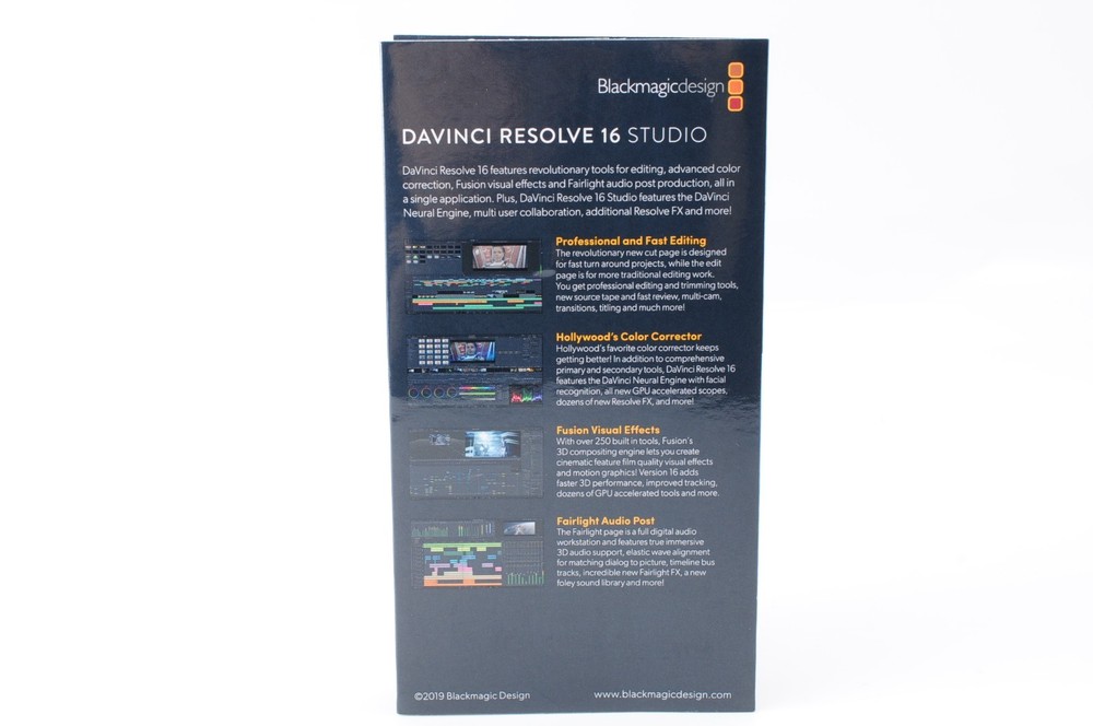 Blackmagic Design DaVinci Resolve 16 Studio (Activation Card)【UNUSED】JAPAN #442