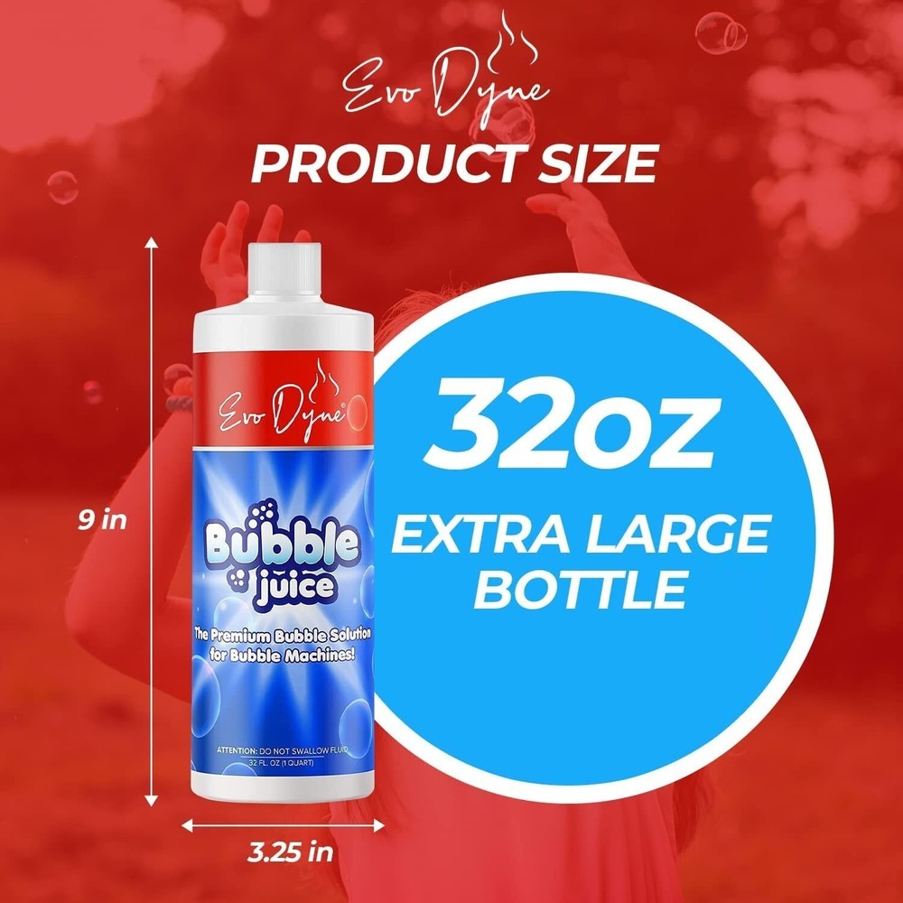 Bubble Solution (32 oz) - Bubbles for Bubble Machine, Made in USA | Premixed ...