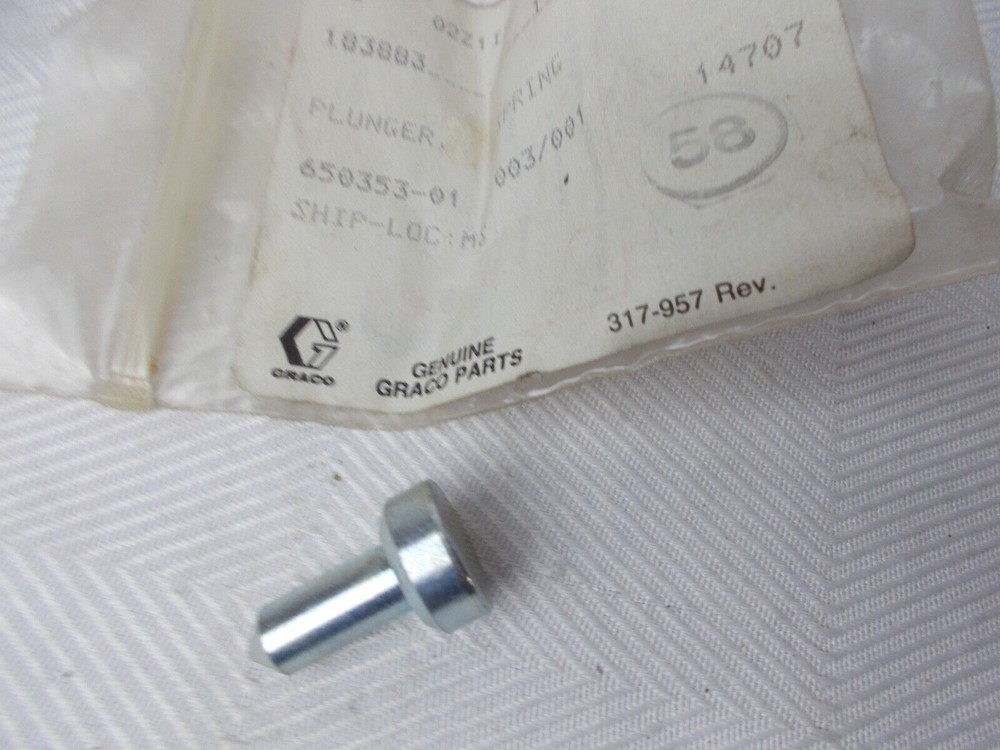 Spring Plunger For: Fluid Pressure Regulator Graco 183883