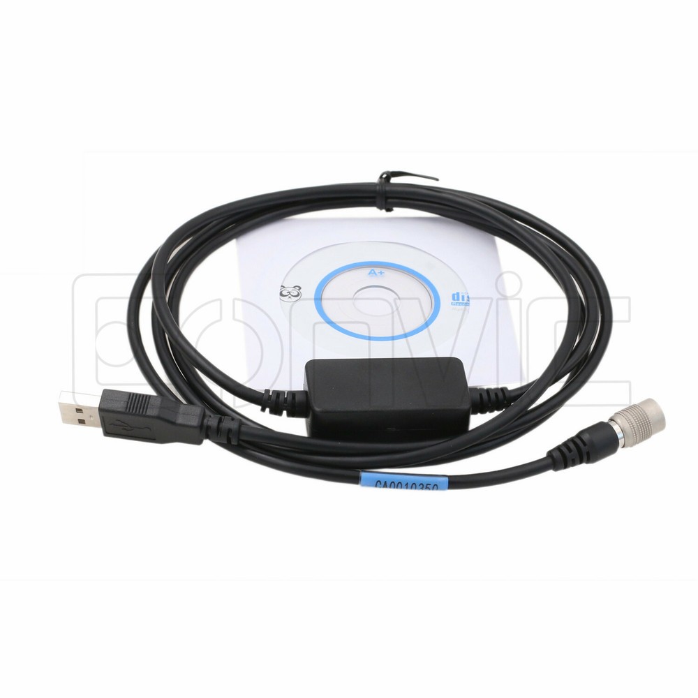 Trimble 5600 Geodimeter Hirose 4-pin USB Data Cable to PC