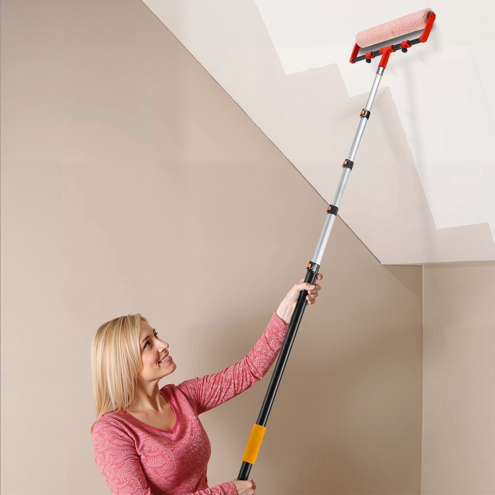 HOT/ Telescopic Extension Pole,4.66-19 FT Multi-Purpose Extendable Pole,Sturdy