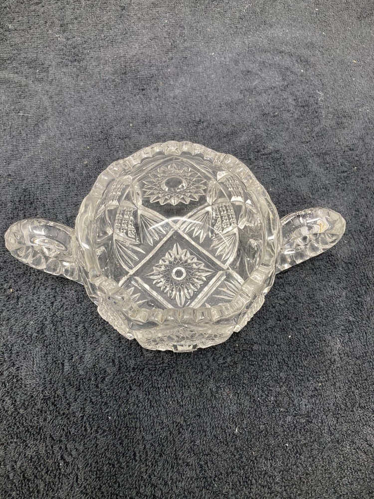 Hobstar by US GLASS open sugar