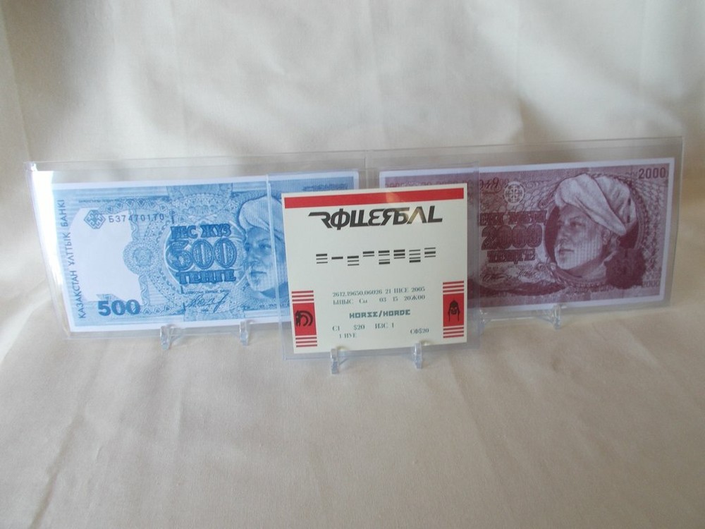 Rollerball (2002) - Kazakhstan Prop Bill Set with Gambling Ticket