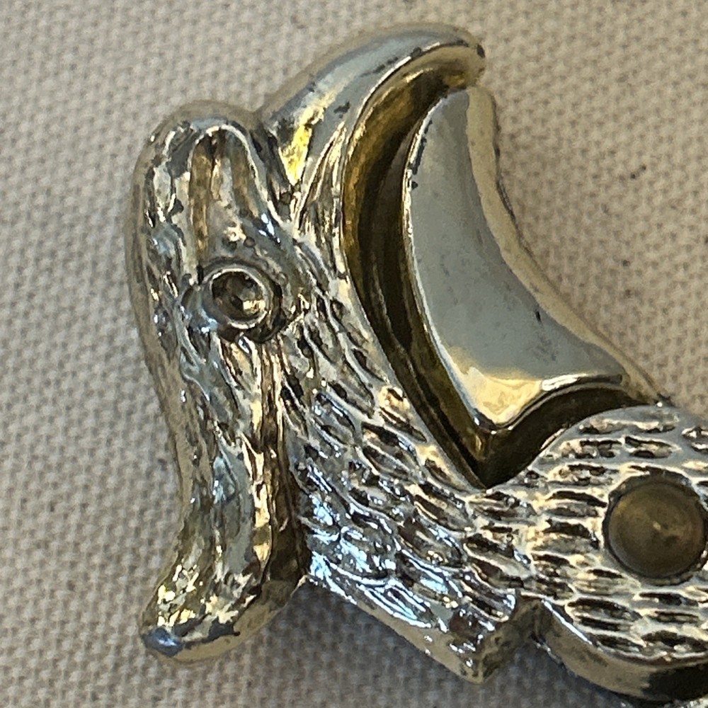 Vintage Nutcracker Metal Eagle Bird Head Handheld Silver Tone Phoenix