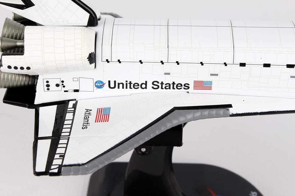 Authentic NASA Orbiter Space Shuttle Atlantis Model with Display Stand - 1:300