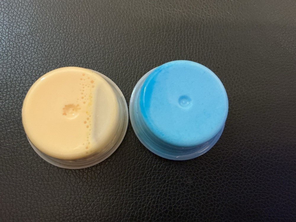 Fluffy slime 2 pack yellow and blue