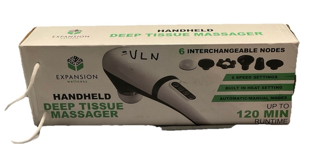 Expansion Wellness Handheld Deep Tissue Massager With 6 Interchangeable Nodes
