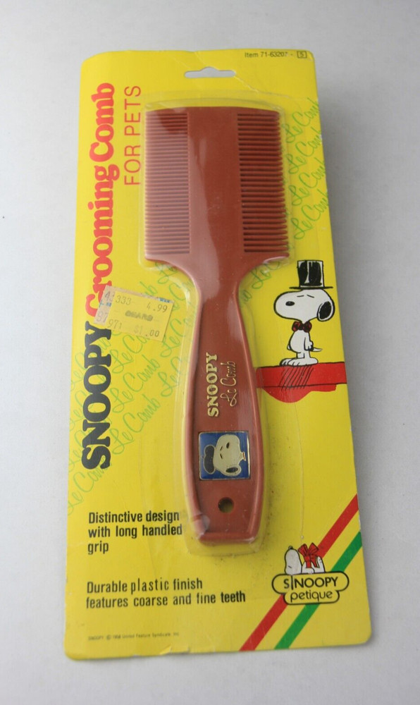 Vintage Snoopy Grooming Comb for Pets