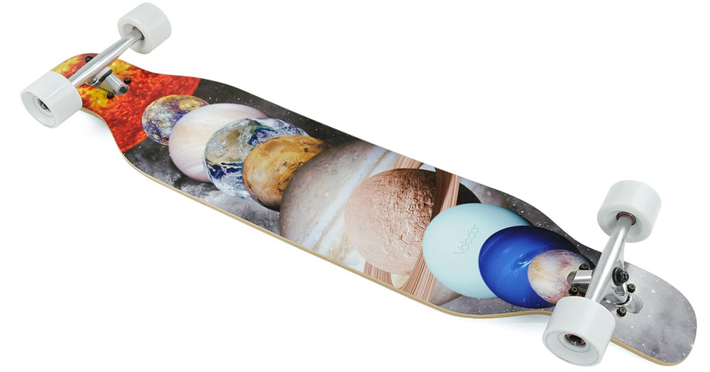 Freeride Longboard Cruiser | Maple Wood Deck| Drop Through Longboard Complete