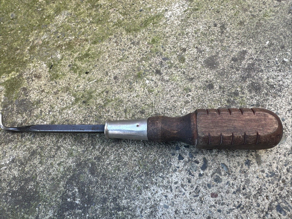 Mac Tools Sabina, O Cotter Pin Puller Hook Wood Handle VINTAGE