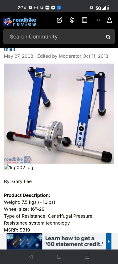 1UP Bike Trainer *used*
