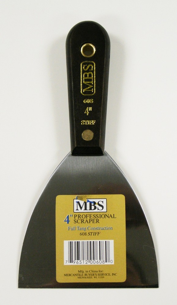 Putty Knife 4" Stiff Blade Professional Quality