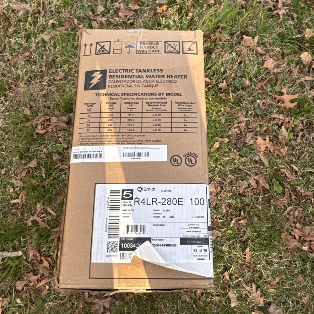 A.O. Smith Electric Tankless Water Heater-1055544