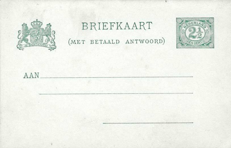 Netherlands Higgins & Gage 27 Unused.