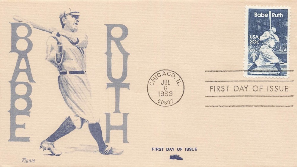 US 2046 FDC Babe Ruth Baseball Shue