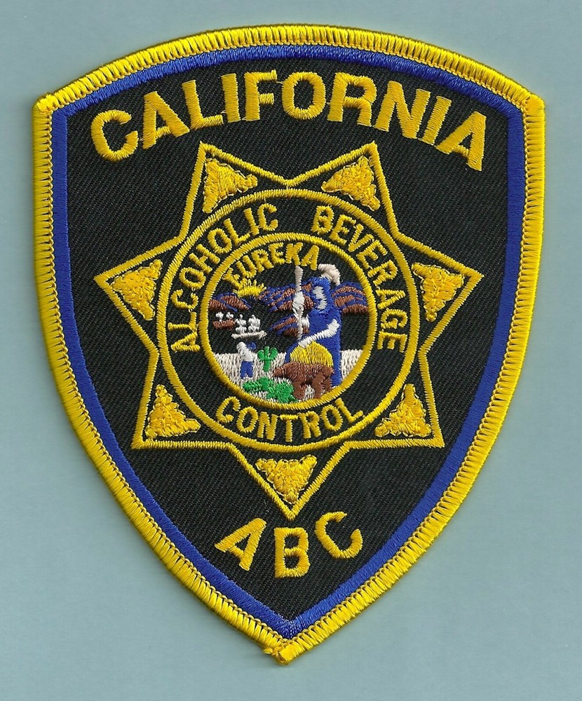 CALIFORNIA ALCOHOLIC BEVERAGE CONTROL ENFORCEMENT SHOULDER PATCH