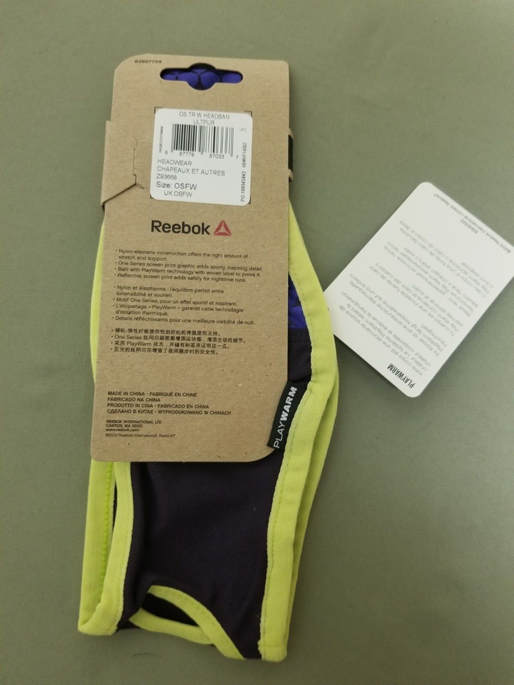 New Reebok Multi-Colored Headband.