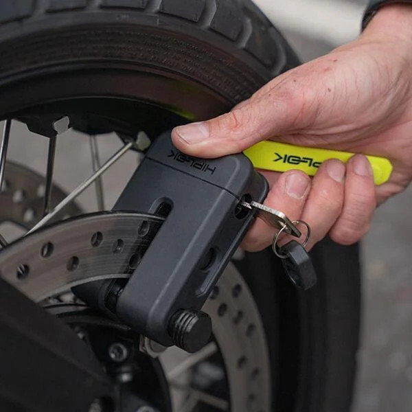 HIPLOK MD1000 DISC LOCK ALL BLACK MOTORCYCLE SECURITY