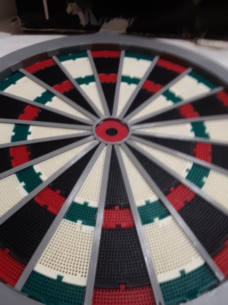 Vintage Soft Tip Dart Board with Darts, Never Use