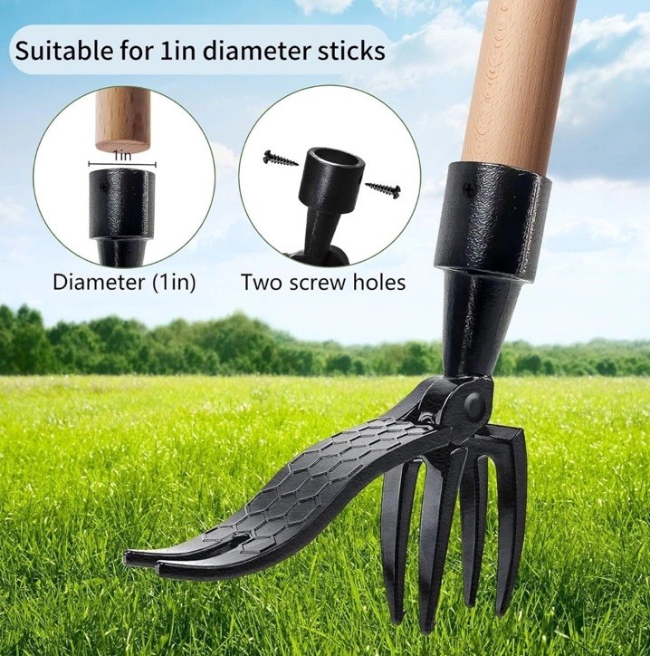 Weeder Puller Stand Up Weed Tool Handle Claw Garden Outdoor Root Remover Killer!