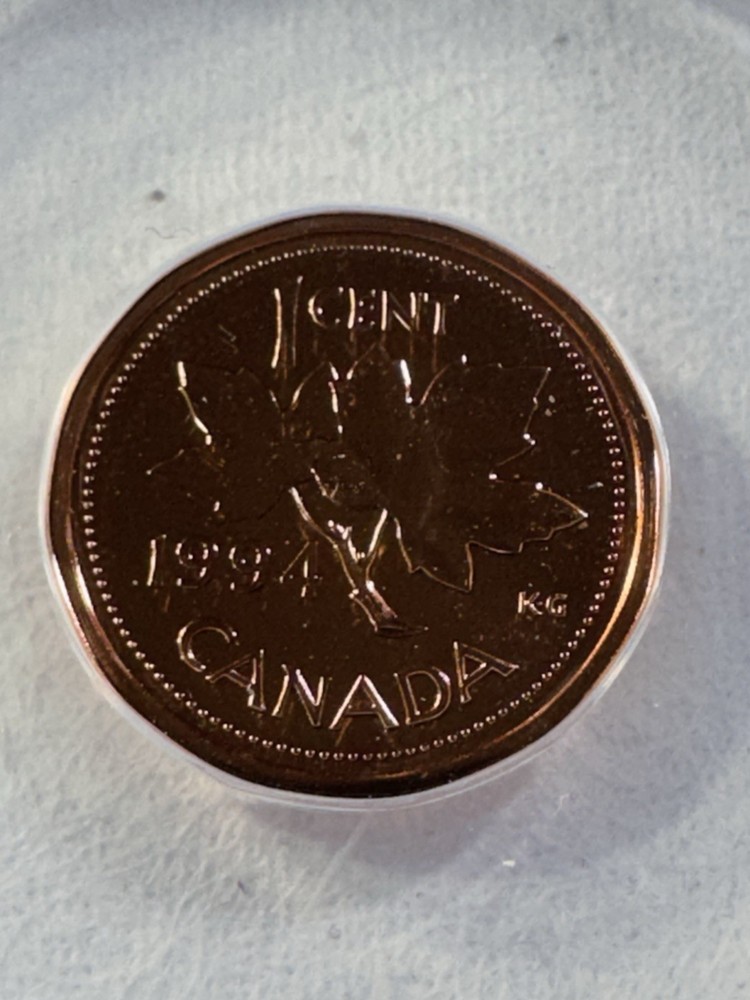 1994 Canada 1 Cent Proof Like Graded MS 68 RD by ANACS