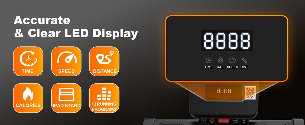 Foldable Under-Desk Treadmill For Home Use Remote-Controlled With LED Display