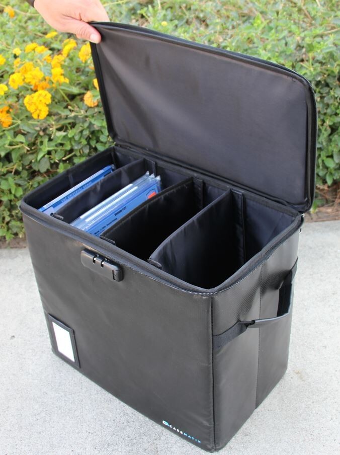 Casematix Comic Book Storage Bin – Fits 30 CGC Graded Comics, 3-Pack