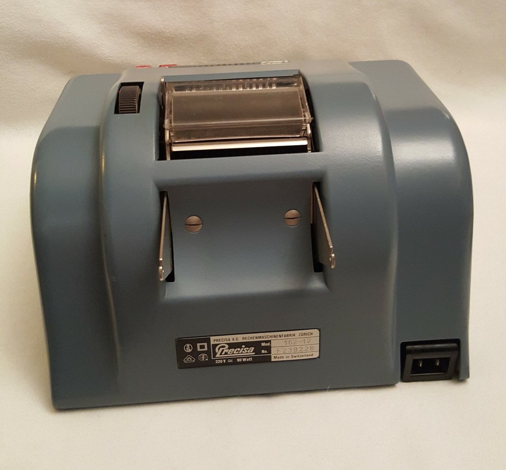 Precisa Mod.162-12 Calculator Adding Machine Made in Switzerland