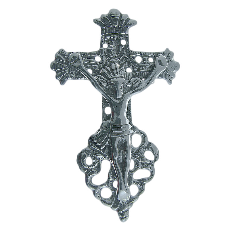 Solid sterling silver CRUCIFIED INDIAN CROSS (C-3)