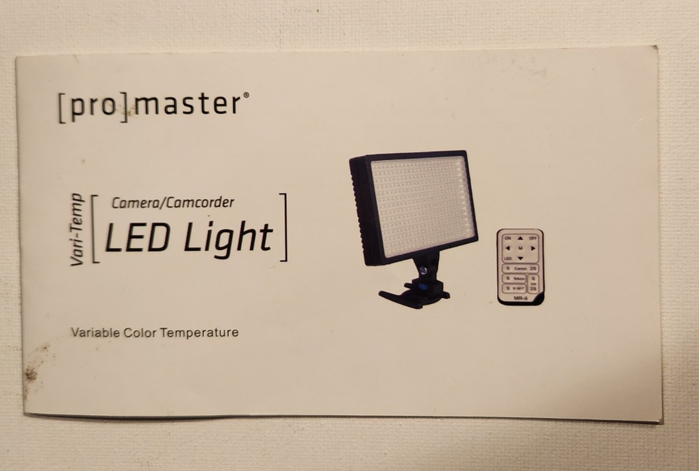 [Pro]Master Vari-Temp LED Light Panel for Camera / Camcorder model 2437