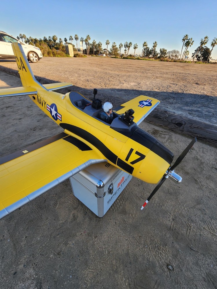 RC PLANE  T-28 Trojan BNF FPV WITH DJI HEADTRACKER