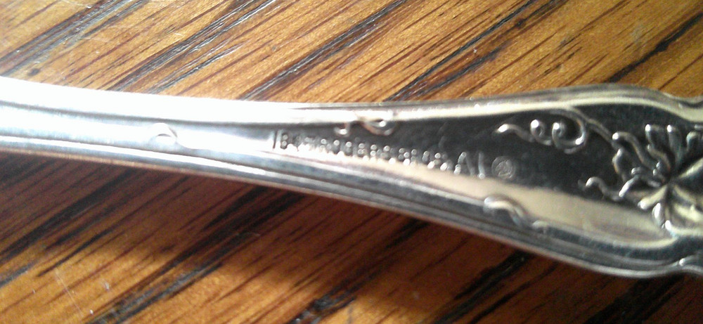 1847 Rogers Silverplate c.1904 Pattern Sugar Spoon Grape Motif ... MINT M6