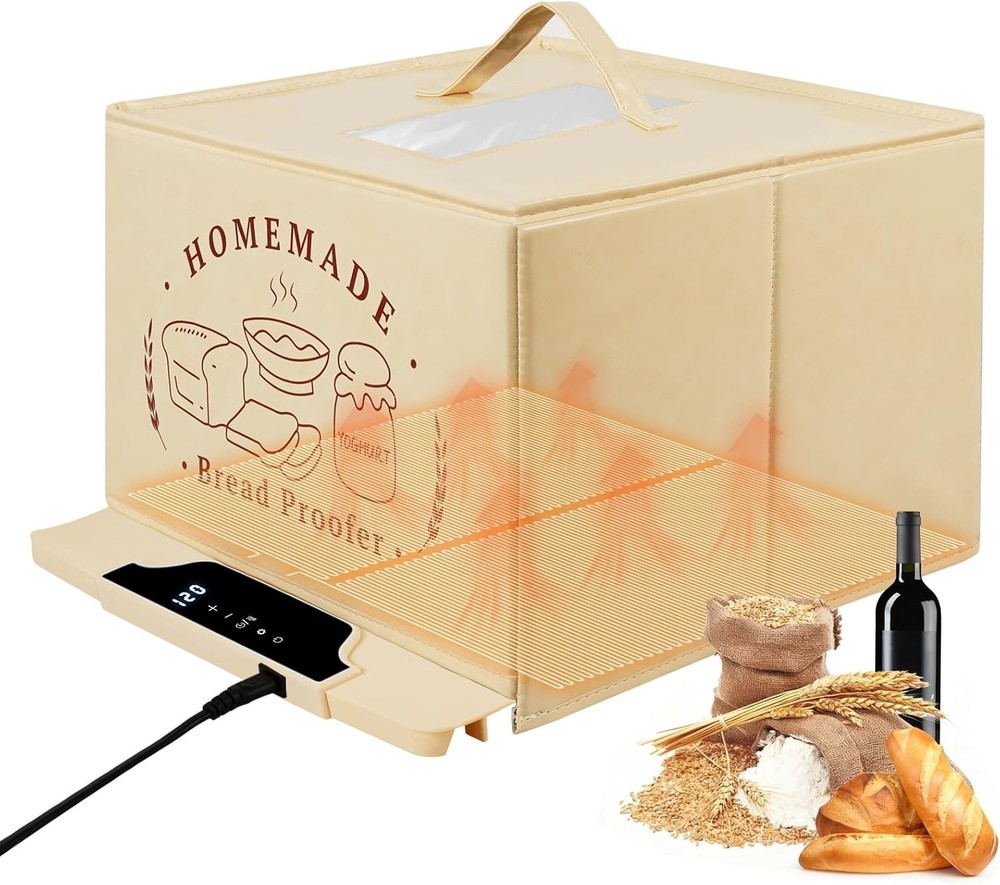 Bread Proofing Box W/ 85-200°F Temp Control & 12H Timer Full-Surface Fast