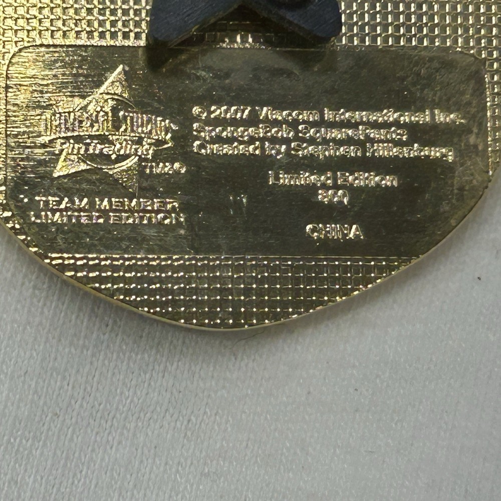 Universal Studios SpongeBob SquarePants 2007 limited edition pin