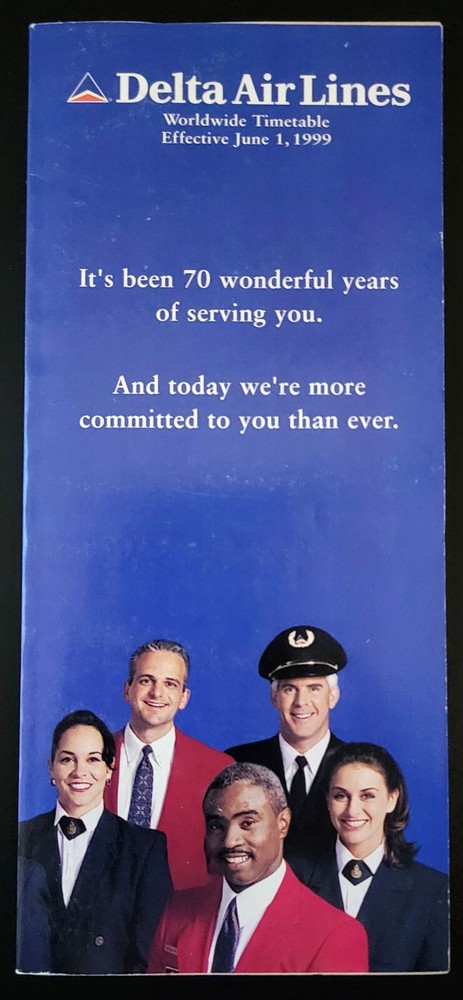 DELTA AIR LINES - SYSTEM TIMETABLE - 1 JUNE 1999