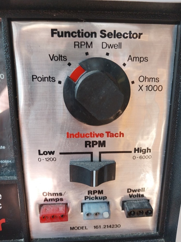 Vintage Sears Craftsman Solid State Electronic Engine Analyzer Model 161.214230