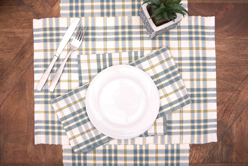 Simmons Plaid Table Thanksgiving Table Runner 13" x 72"