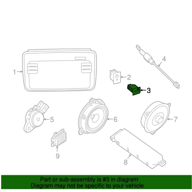 USB Connector Module For Nissan Leaf 284H3-5FA0A。