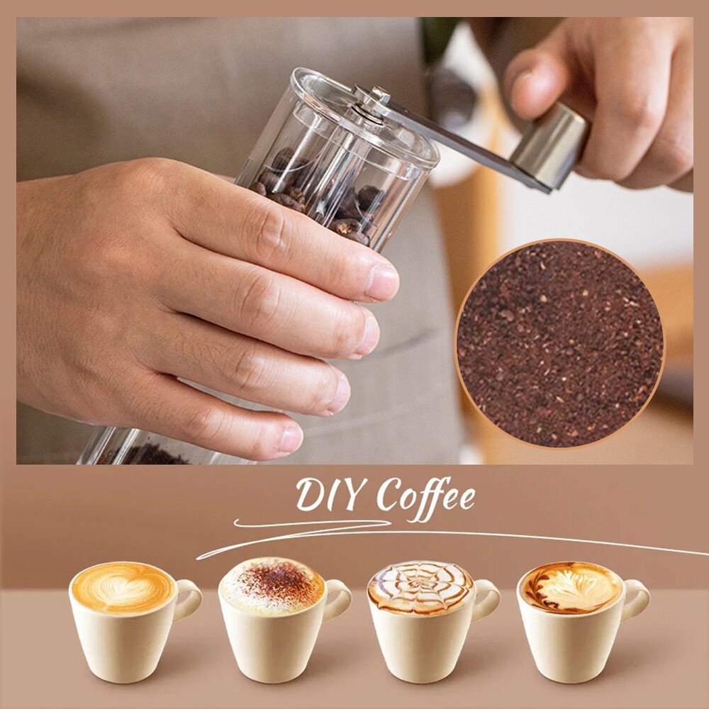 Manual Coffee Grinder Adjustable Setting Detachable Portable Coffee Bean Grinder
