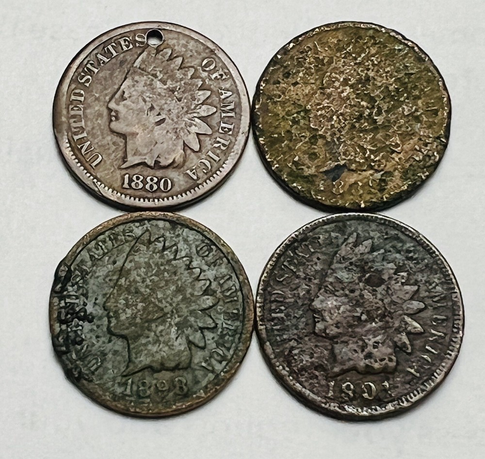 4 Indian Cents