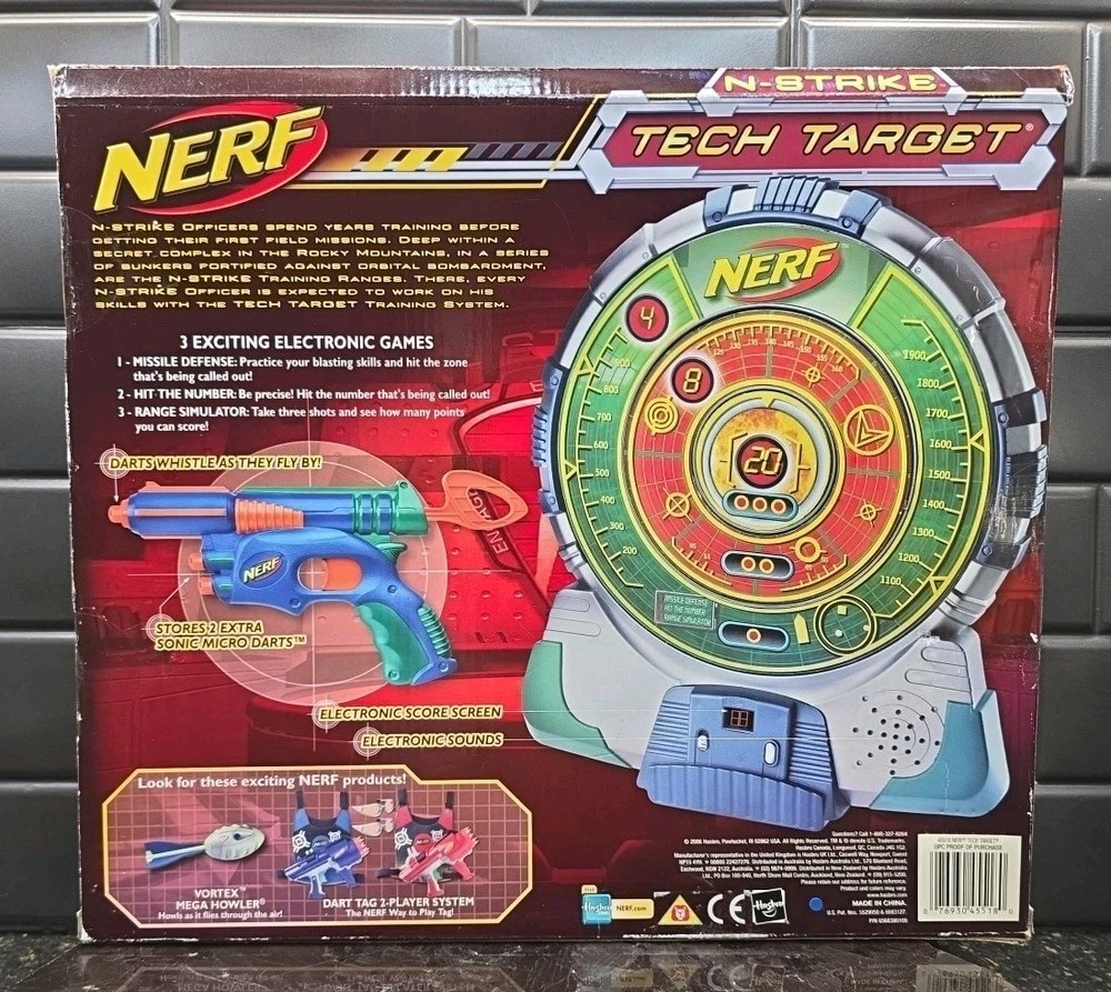 Nerf N-Strike Tech Target 45518 2006 Practice Game Hasbro